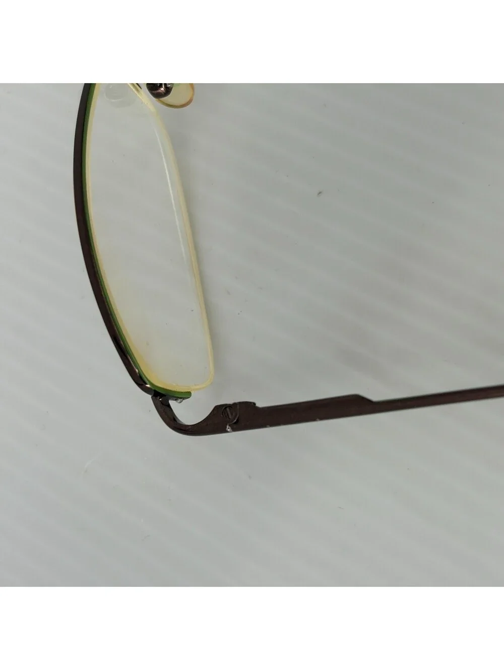 Kate Spade Marcy 0FH5 Green Brown Semi Rimless Frames Only Made In Italy